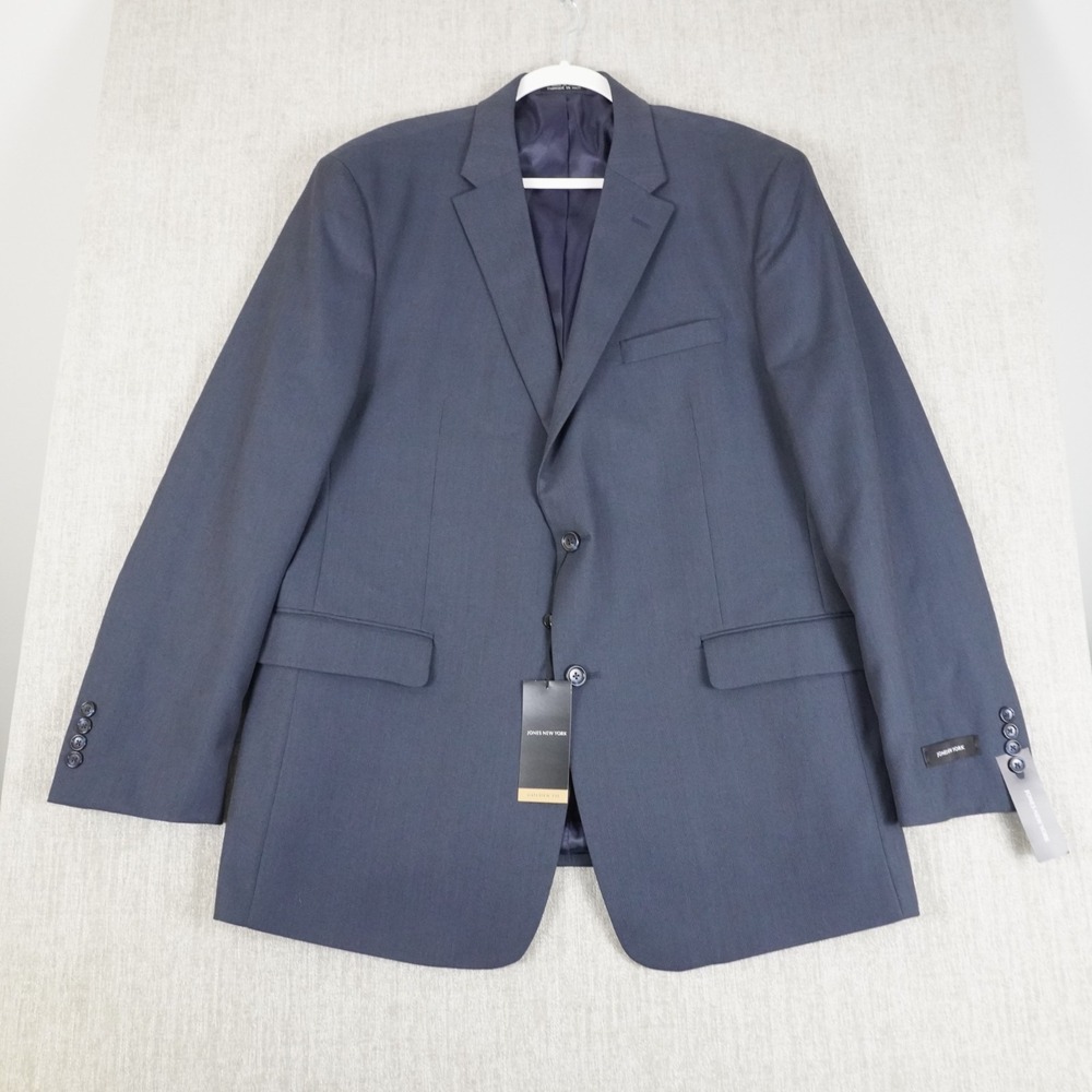 Jones New York Blazer Mens 46L Blue Sport Coat NWT Golden FIL